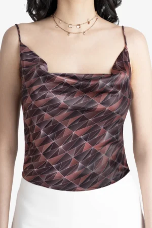 Mosaic Cowl Top